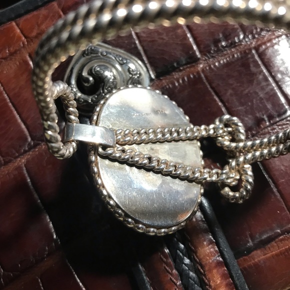 Onyx braided bracelet silvertone - Picture 4 of 5